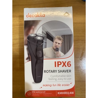 decakila รุ่น รุ่น KMHR014W เครื่องโกนหนวดแบตเตอรี่ลิเธียม 600 mAh (Rotary shaver)  มีหัวกันจอนในตัว ใช้งานง่าย