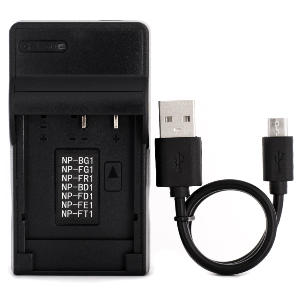 Norifon NP-BD1 USB Charger สําหรับ Sony Cyber-shot DSC-P100, DSC-P120, DSC-P150, DSC-P200