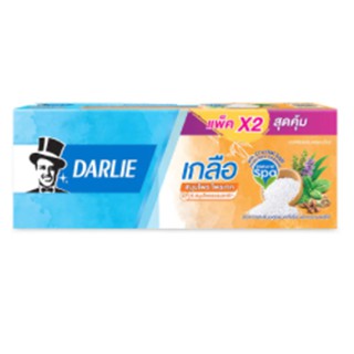 ดาร์ลี่ยาสีฟันเกลือสมุนไพรโพรเทค สมุนไพรธรรมชาติ 140กรัม แพค 2 Darlie Toothpaste Salt Herbal Protect Natural Herbals140g