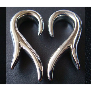 จิวขยายหู จิวหู เจาะร่างกาย แสตนเลส ขายเป็นคู่ 2 ชิ้น Stainless Steel Ear Stretcher Expander Taper Plug