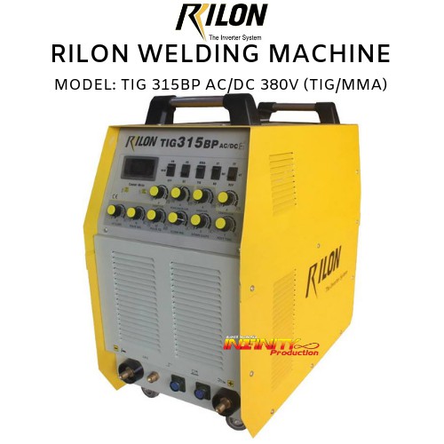RILON TIG 315P AC/DC ตู้เชื่อมอาร์กอน INVERTER 380V 2 ระบบ ( TIG / MMA )