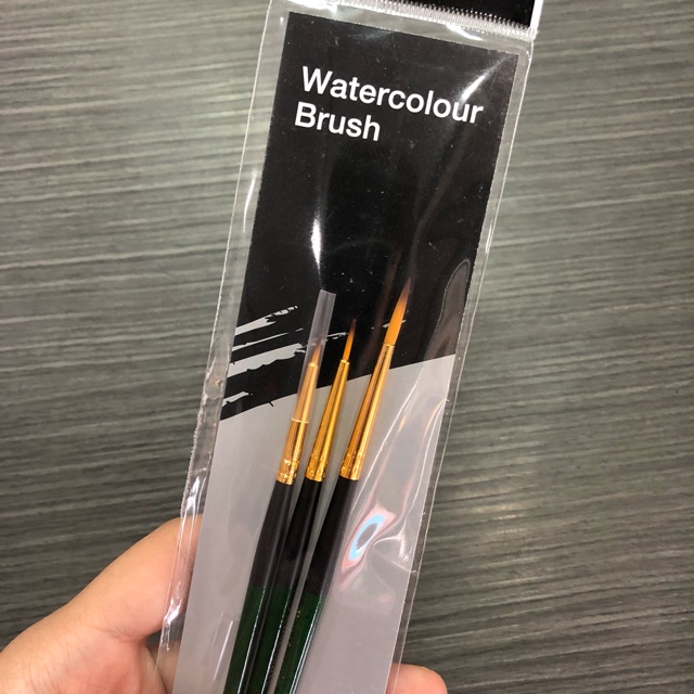 Renaissance Watercolour Brush ชนิดหัวกลม แพค3ชิ้น