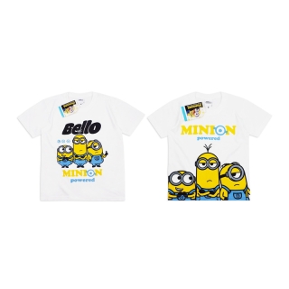 COOLPLANET เสื้อยืดเด็ก ลายมินเนี่ยน ลิขสิทธิ์แท้ พร้อมส่ง เสื้อเด็ก เสื้อผ้าเด็ก Minion Bello T-Shirt