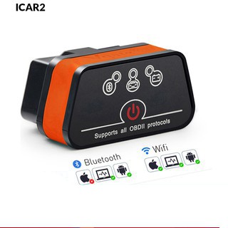 เครื่องสแกนเนอร์ Vgate icar2 บลูทูธ Wifi OBD2 ELM327 OBD 2 ELM 327 icar 2 สําหรับเครื่องอ่านโค้ด android PC IOS OBDII