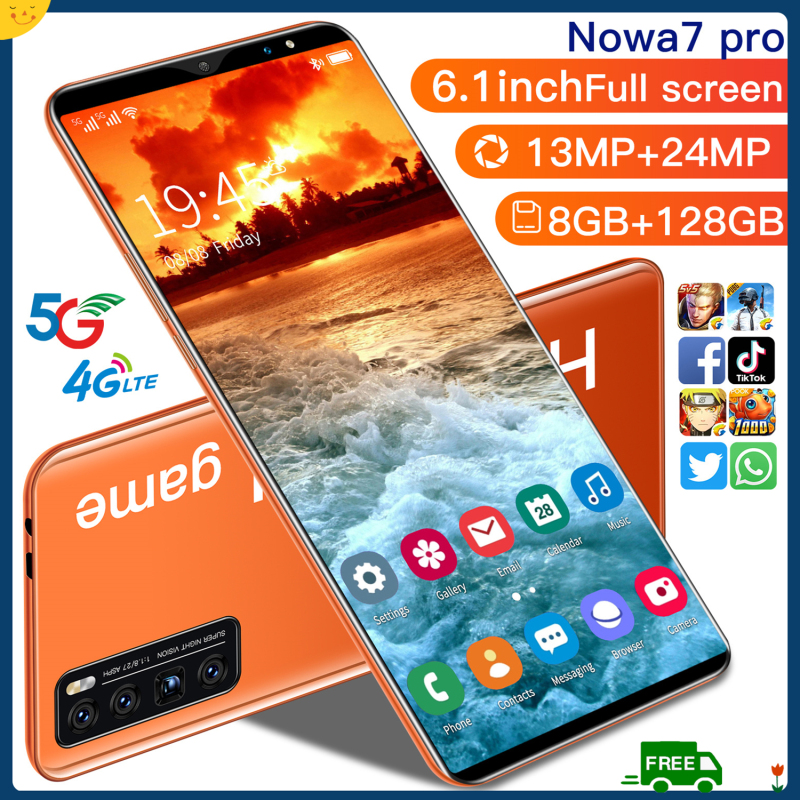 Nowa7 Pro มือถือราคาถูก หน้าจอใหญ่ สามารสแกนนิ้วมือได้ 6.3 นิ้ว RAM 8GB ROM128GB 4G แบตเตอรี่ 4800 mAh ใช้แอพธนาคารได้