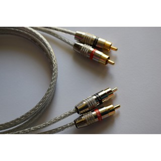 สายนำสัญญาณเสียง  RCA คุณภาพดีหัวทองเหลืองอย่างดี