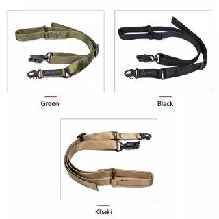 ยุทธวิธี Multi-Mission Double Point Sling Strap System Mount Set เหมาะสําหรับ MS2 Single Point Strap สายคล้องกล้อง