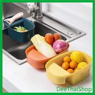 Dee Thai ที่กรองเศษอาหาร แบบแขวน ตะกร้าติดอ่างล้างจาน ห้องครัว ช่วยกรองเศษอาหาร Filter basket