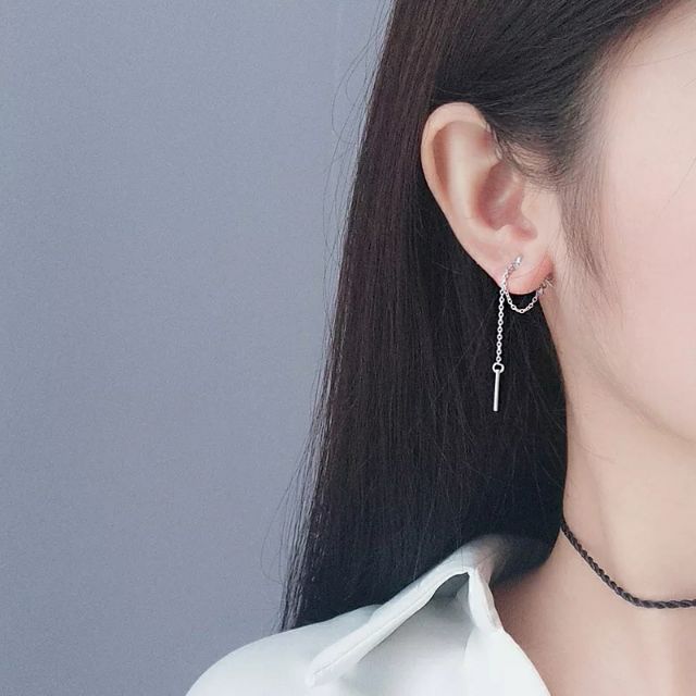 ต่างหูโซ่สไตล์มินิมอล • Minimal Chain Earrings
