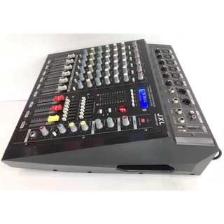 LXJ ขยายเสียง POWER MIXER 6CH BLUETOOTH USB mp3 EFFECT 99DSP สเตอริโอมิกเซอร์ 6 ช่อง 800W(RMS) รุ่น PMX-608D