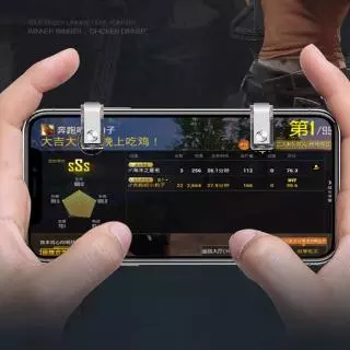 2 ชิ้น/เซ็ต R11 ปุ่มกดเกมมือถือ PUBG（Free Fire） Mobile Trigger ตัวลั่นไกมือถือ ไกปืนมือถือ