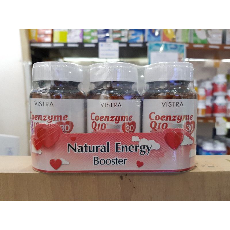 Vistra CoQ10 30เม็ด 3ขวด โปรโมชั่นพิเศษ