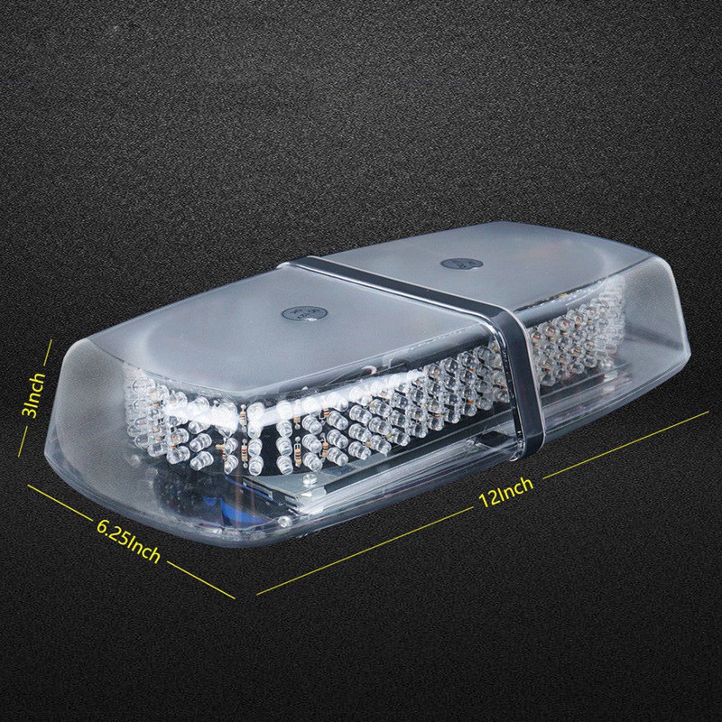 240 LED Amber White Warning Emergency Vehicle Truck Snow Plow Top