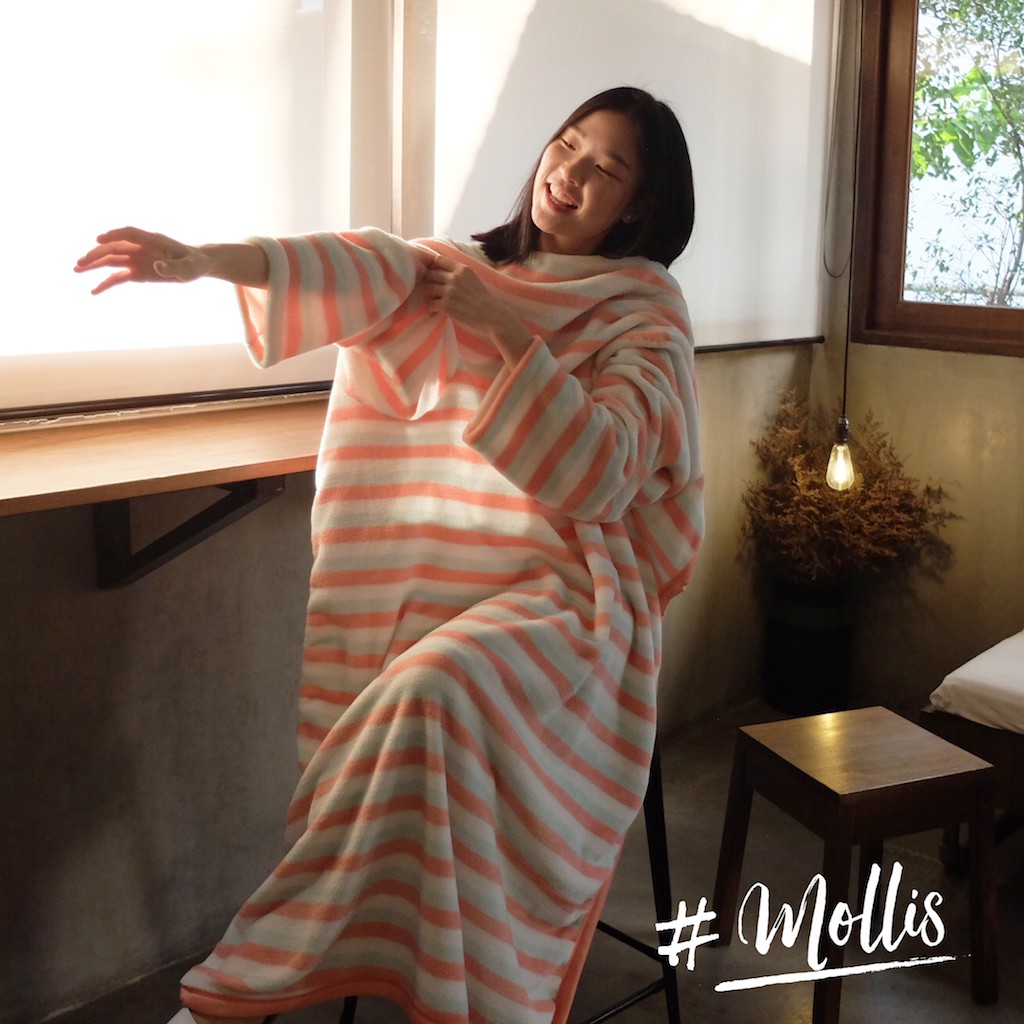 [🔥 มีโค้ดส่วนลด] Mollisblanket ผ้าห่มมีแขน