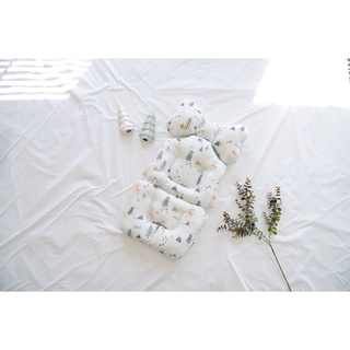 ๋JELLYPOP PREMIUM COZY LINER เบาะรองนั่งรถเข็นคาร์ซีทต้นยูคาลิปตัสGreen Safari Design
