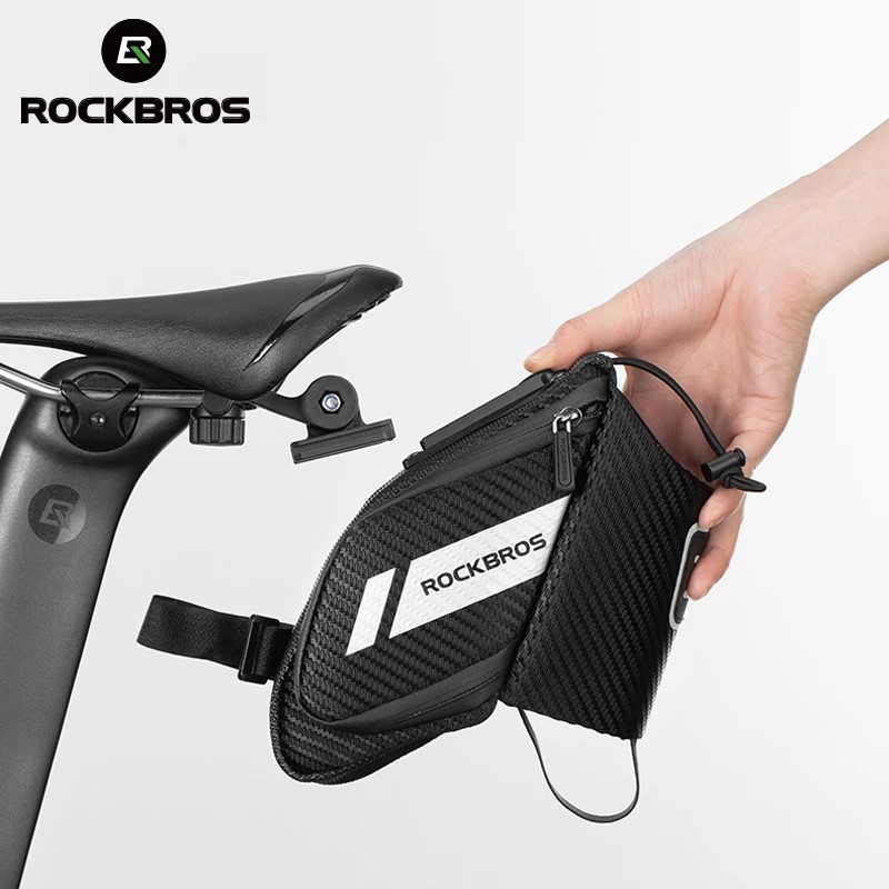 ROCKBROS กระเป๋าใส่ขวดน้ํา 1 . 5 ลิตรกันน้ําสําหรับติดอานรถจักรยาน Mtb