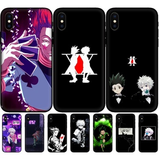 เคสโทรศัพท์มือถือ ซิลิโคนนิ่ม Tpu ลายอนิเมะ Hunter x Hunters สีดํา สําหรับ Apple iphone x XS XR Max