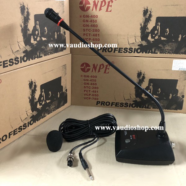 ไมค์ตั้งโต๊ะ NPE GN-400 (คอไมค์ยาว 40CM.) ไมโครโฟน ไมค์ประชุม ไมค์คอยาว 40 ซม. เอ็นพีอี GN400