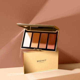 Browit Highlight and Contour Pro Palette ไฮไลท์แอนด์คอนทัวร์ 3.5g x 4สี (กล่องดำ)