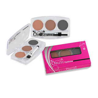 เขียนคิ้วฝุ่นตลับ 3 เฉดสี Obuse Eyebrow 6g โอบิวซ์ อายโบร