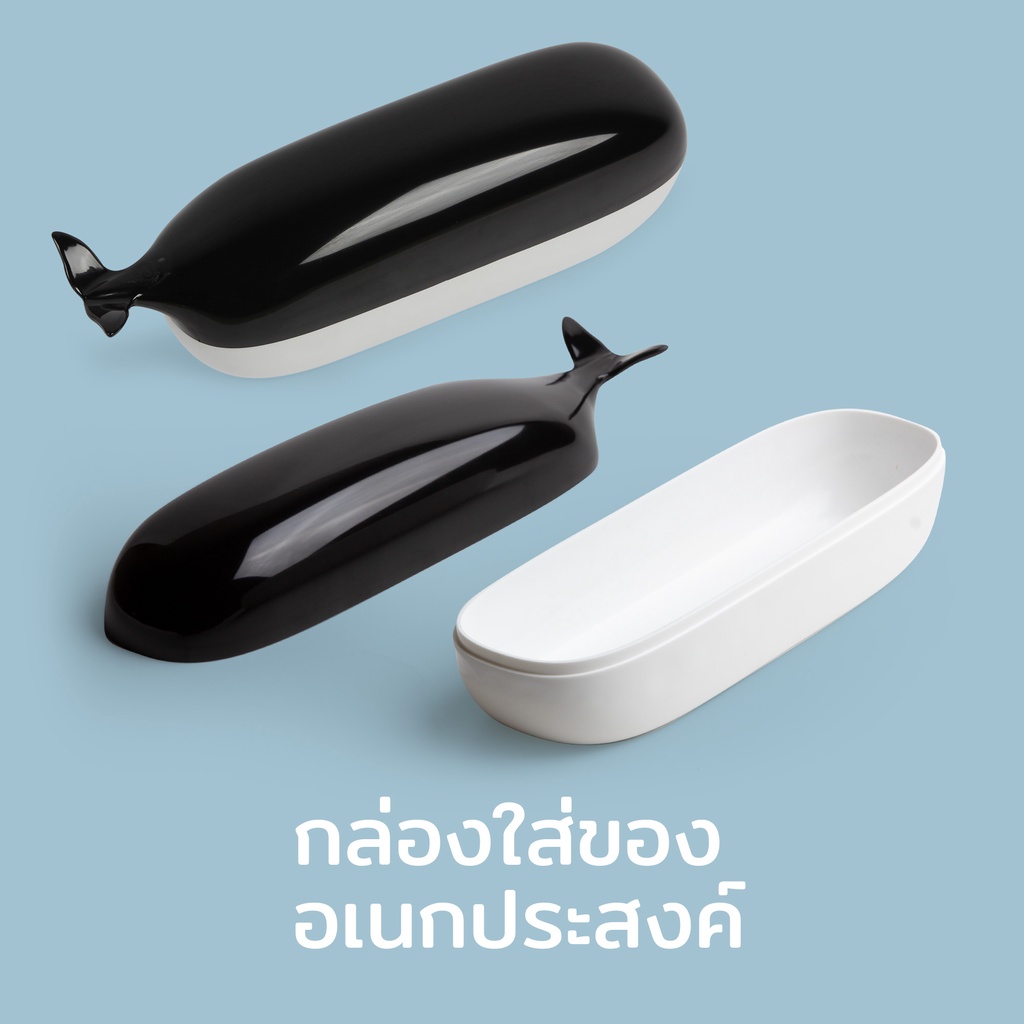 Willy Whale Container กล่องใส่ของอเนกประสงค์ ดีไซน์ ปลาวาฬ Qualy (ควอลี่)