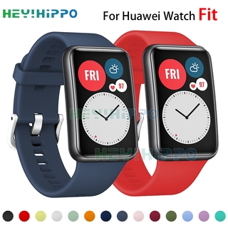 สายนาฬิกาข้อมือซิลิโคนสําหรับ Huawei Watch Fit Smartwatch