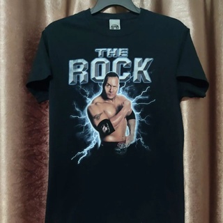 เสื้อยืดผ้าฝ้ายพิมพ์ลายแฟชั่น The Rock WWE........