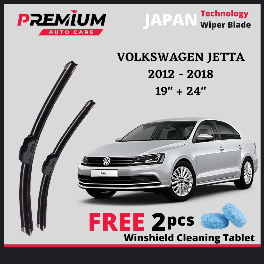 VOLKSWAGEN JETTA [2011-2018] PREMIUM RBBER WIPER BLADE JAPAN TECHNOLOGY WIPER BLADE WINDSCREEN WIPER