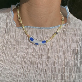 Blue Polka Dots (Necklace)
