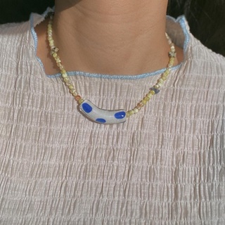 Blue Polka Dots (Necklace)