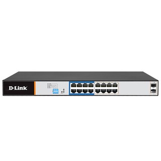 D-LINK DGS-F1018P-E 16 Port Gigabit 250meters PoE+ Unmanaged Switch