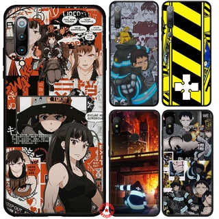 เคสซิลิโคนนิ่ม ลายอนิเมะ Fire Force DS10 สําหรับ Xiaomi Mi Poco X3 X2 C3 F3 F2 Pro NFC GT pocophone F1