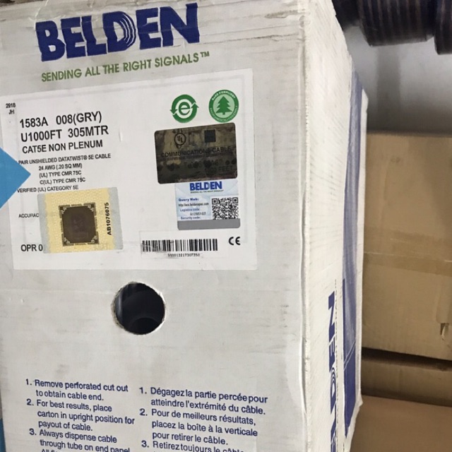 CAT 5 BELDEN DATA CABLE ต่อมิเตอร์