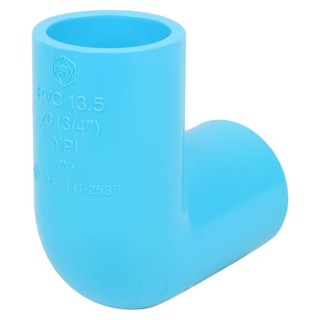 Joints ELBOW 90 PVC SOCKET SCG 3/4" LIGHT BLUE Pipe fitting Water supply system ข้อต่อ ข้องอ 90-หนา SCG 3/4 นิ้ว สีฟ้า อ