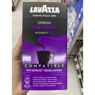 กาแฟแท้คั่ว เอสเปรสโซ วีโกโรโซ ตรา ลาวาซซา 55 G. Espresso Vigoroso ( Lavazza Brand )