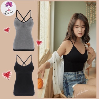Ladybrabra T/S8823 สายเดี่ยวสายไขว้ แฟชั่นเซ็กซี่ มีฟองน้ำในตัว สายเดี่ยวแฟชั่น สายเดี่ยวสายฝอ สายเดี่ยวแซ่บๆ