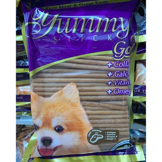 ขนมหมา ขนมสุนัข Yummy SASAMI JERKY Stick หลายรสชาติ 1kgยัมมี่สติ๊ก มีให้เลือก ไก่, ตับ, เนื้อ1กิโล สรวม ห่อใหญ่คุ้มมาก