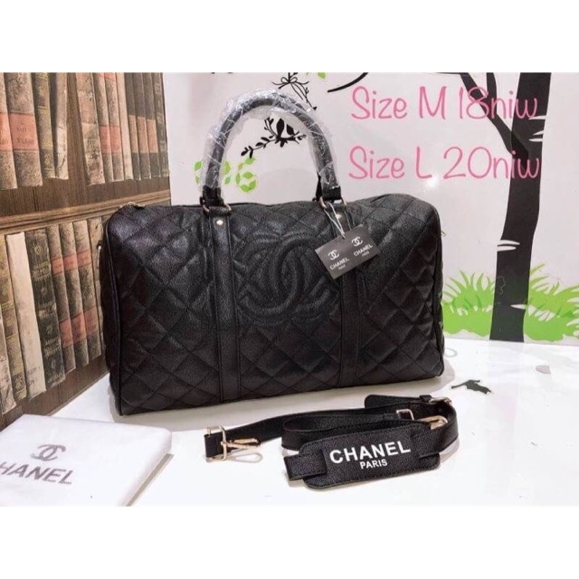 กระเป๋าเดินทาง Chanel งานพรีเมียม  Size : 18 / 20 นิ้ว อปก : กระเป๋า, ถุงผ้า