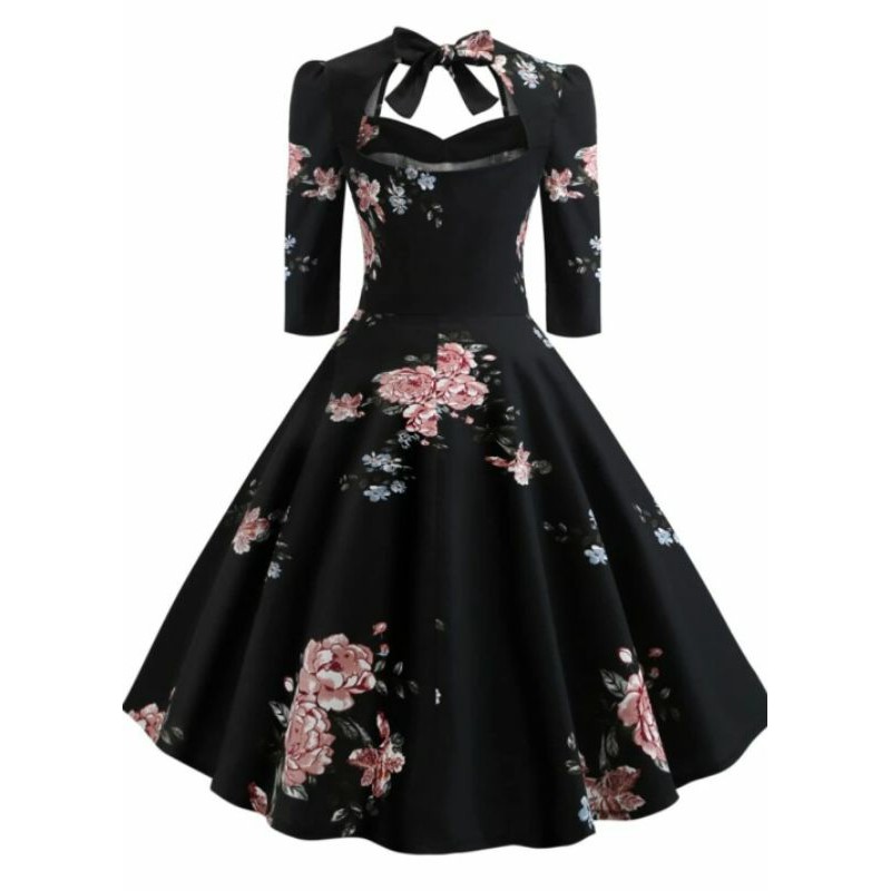 เดรสเปิดไหล่ลูกไม้สีดำทรงหางปลา | Elegant Black Off-Shoulder Dress main image 0
