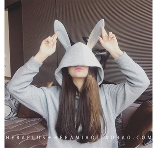 preoeder rabbit hood is cute.