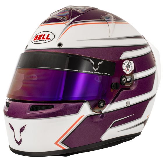 หมวกกันน็อค Bell KC7-CMR Kart Helmet - Lewis Hamilton 2020 Purple / White