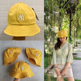 🌈พร้อมส่ง🌈 NY bucket hat เหลืองมัสตาด