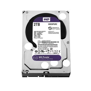 WD HD PURPLE 2TB AV CCTV 3.5" Model : WD22PURZ-3YEAR