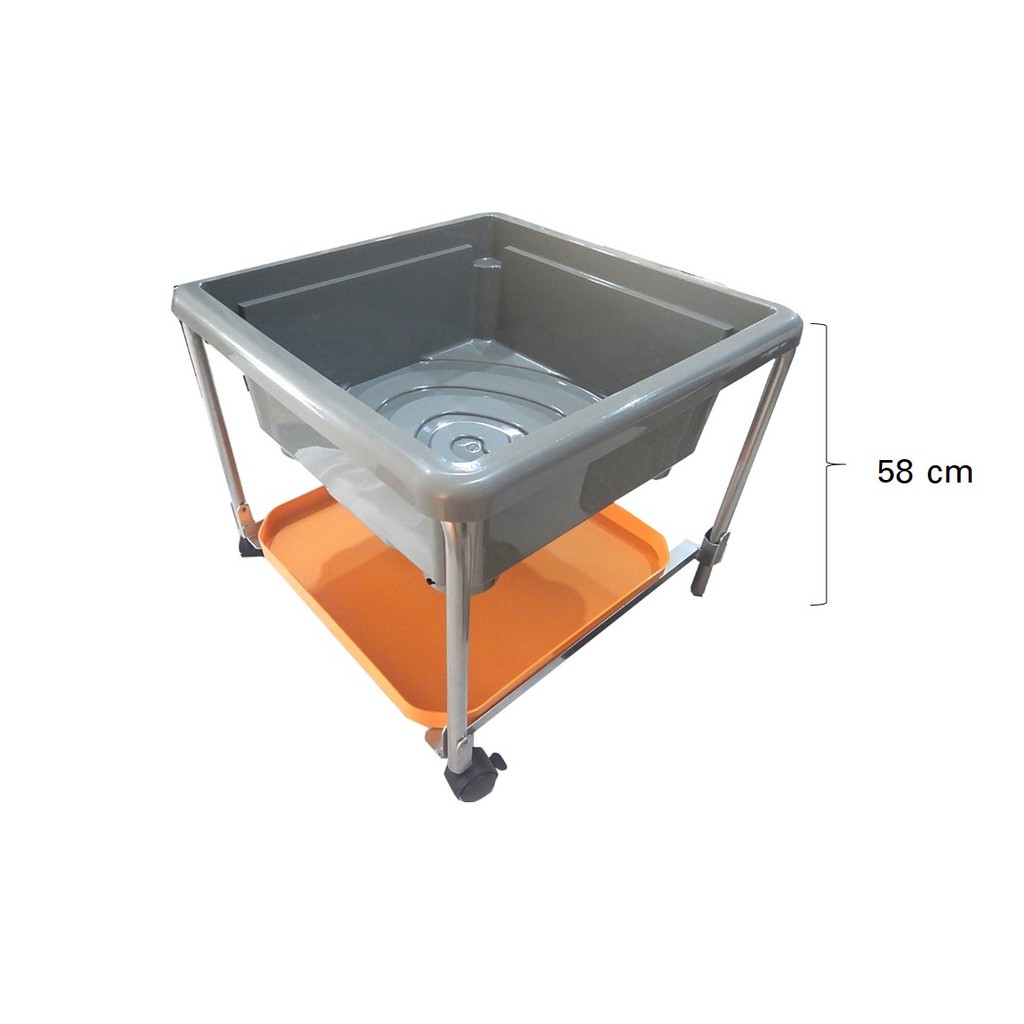 ชุดถาดกิจกรรมสร้างสรรค์พร้อมขาตั้งมีล้อเลื่อนสูง  58 cm (Fun 2 Play Activity Tray with Stand 58 cm)