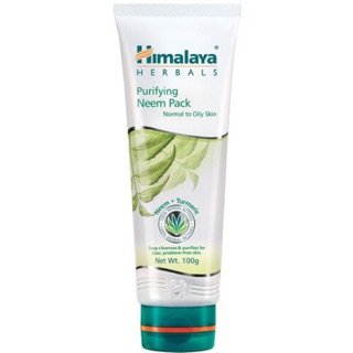 (มาส์กสำหรับหน้ามันและมีสิว) Himalaya Neem Face Pack 100 ml. ไซต์ใหญ่