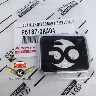 โลโก้สัญลักษณ์ครบรอบ 50 ปี Toyota Indonesia Original P5187-0KA04