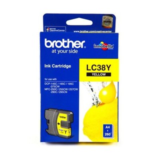 ตลับหมึกอิงค์เจ็ท LC-38Y เหลือง Brother/LC-38Y Yellow Inkjet Cartridge, Brother