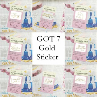 bestprice1920 KPOP GOT 7 Gold Anti-radice สติ๊กเกอร์สำหรับติดโทรศัพท์มือถือ