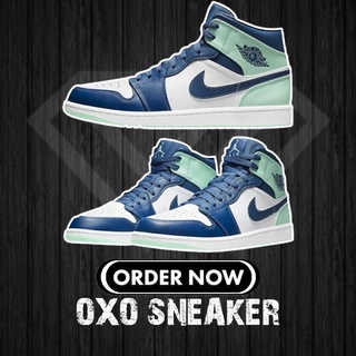 AIR JORDAN 1 MID BLUE MINT AJ1 AJ Blue Mint (Originals Quality 100%)