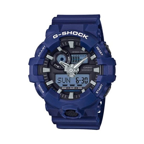 Casio G-Shock Men's Blue Resin Strap Watch GA-700-2ADR,GA-700-2A